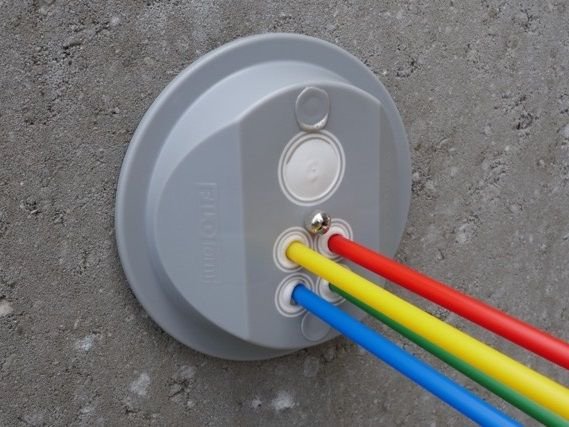 MD1- Entrée murale FTTH 4x4-8mm (pour câbles/gaines ø4 - 8mm)