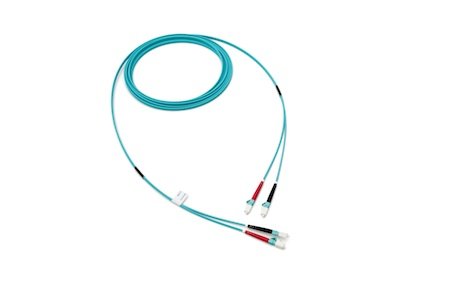 Patchcord LC/UPC-LC/UPC Duplex OM3 (50/125) 5M (2,8mm/Aqua)