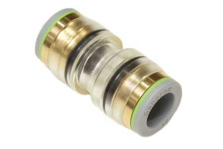 Straight connector 12 permanent transparant (50pcs)