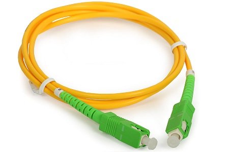 Patchcord SC/APC8°-SC/APC8° Simplex G657A2 3M (2,8mm/Geel)
