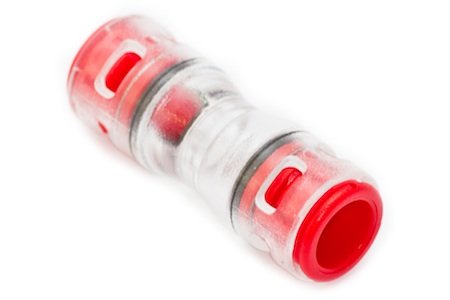 Rechte connector 10mm-10mm transparant permanent