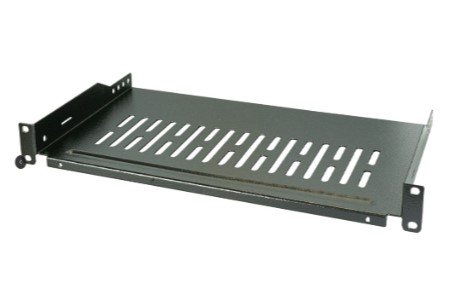 19" 1U-plank, diepte 250 mm, 10 kg RAL 9005