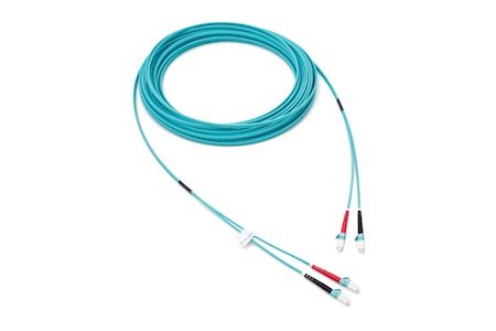 Patchcord LC/UPC-LC/UPC Duplex OM3 (50/125) 40M (2,8mm/Aqua)