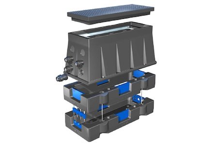 Z-6 P 2M 001 Handhole modulair, kunststof deksel