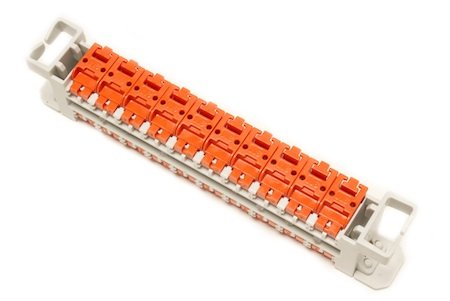 2810-B-0 Cross Connect Terminal Block Field Term Tool-less Orange (10st)