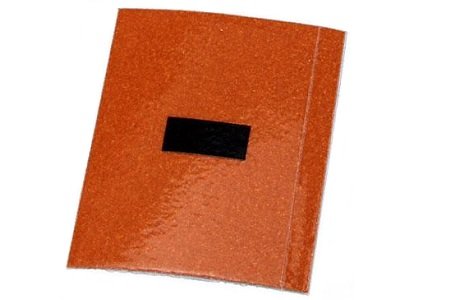 Sticker '-' (zwart/oranje)