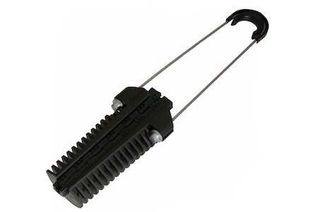 AC56R 140: Ankerklem voor glasvezelkabel met Ø 5-6mm met inox spandraad