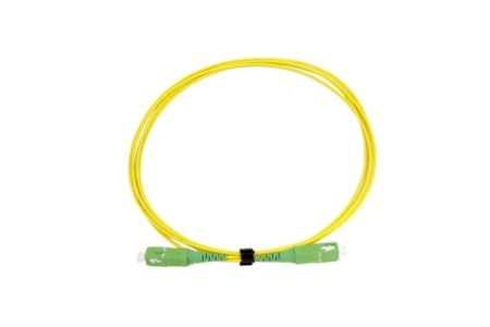 Cordon de raccordement SC/APC8°-SC/APC8° Simplex G657A2 2,5M (1,8mm/Jaune)