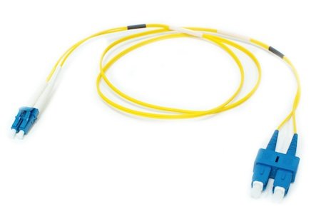 Patchcord SC/UPC-LC/UPC Duplex G657A2 1M (1,8mm/Geel)