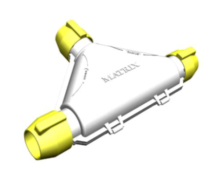 Boitier de raccordement T /PC 
de Type Matrix 50-50-50 mm