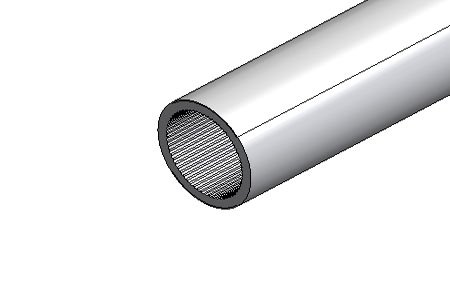 Speed-pipe 10x1,0 wit (transparant) (2.500m/haspel)