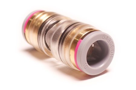 Straight connector 10 permanent transparant (100st)