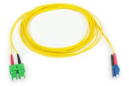 Patchcord LC/UPC-SC/APC9° Duplex G657A2 5M (1,8mm/Geel)