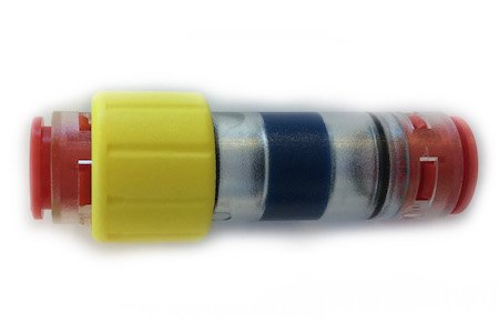 12mm Gas Block Connector (kabel Ø 5,0-8,0mm) met gemonteerde vergrendelingsclips