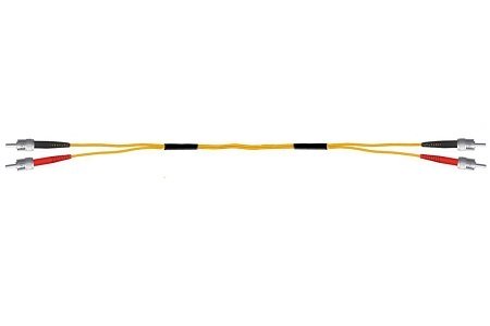Patchcord ST/UPC-ST/UPC Duplex OM1 (62,5/125) 5M (1,8mm/Grijs)