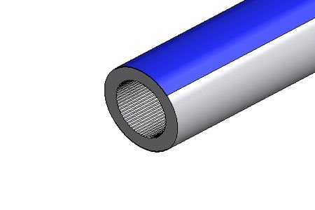 Speed-pipe 12x2,0 ground geelgroen-blauw (2.000m/haspel)