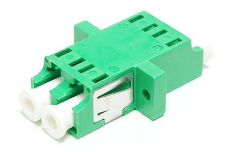 Adaptateur LC/APC Duplex avec bride, empreinte SC, ZR02 Vert