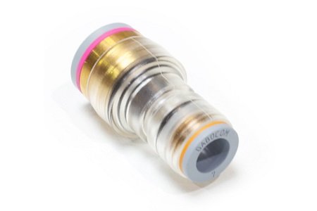 Reduction connector 10-7 permanent transparant (25st)