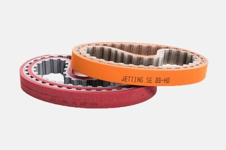 V3 feeding belt kit high durability, orange, 1 top & 1 bottom