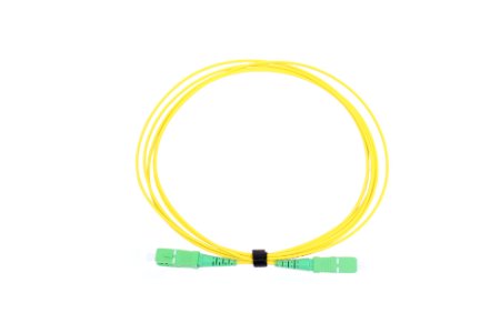 Cordon de raccordement SC/APC8°-SC/APC8° Simplex G657A2 2,2M (1,8mm/Jaune)