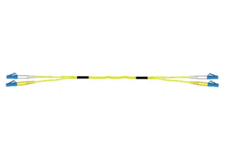 Patchcord LC/UPC-LC/UPC Duplex G657A2 3M (1,8mm/Geel)