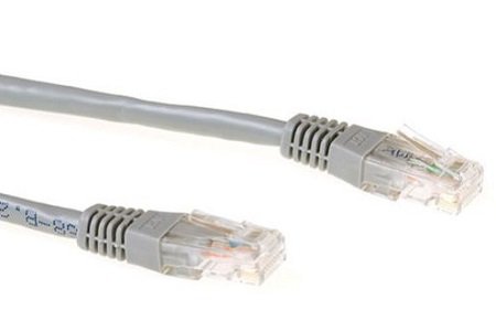 UTP patchkabel Cat6, STRAIGHT, grijs, L=2,0m, LSZH, 300mHz