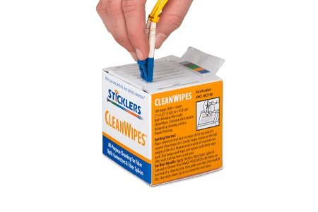 Reinigingsdoekjes voor glasvezel jumpers en connectoren
