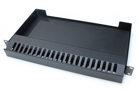 1U 19" Overlength Storage box Black