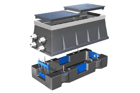 Z-8 C 1M 001 Handhole modulair, gietijzeren deksel