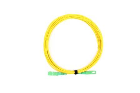 Patchcord SC/APC8°-SC/APC8° Simplex G657A2 7M (1,8mm/Geel)