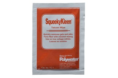 SqueekyKleen Telcom cleaner saturated wipe