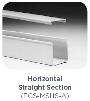FGS-MSHS-A /PCE Fiber Guide System  Horizontal Straight Section  4x4 fittings