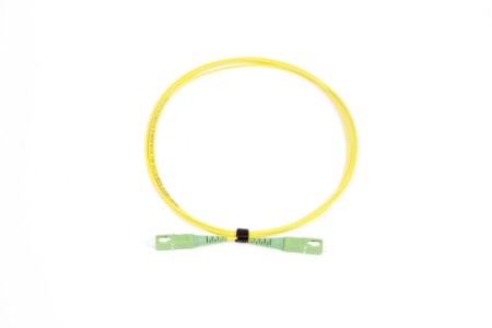 Patchcord SC/APC8°-SC/APC8° Simplex G657A2 2M (1,8mm/Geel)