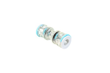 Microfocus 7mm DBL straight Connector with mounted locking clips