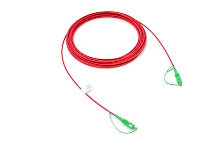 Cordon de raccordement SC/APC8°-SC/APC8° Simplex G657A2 10M (1,8mm/Rouge)