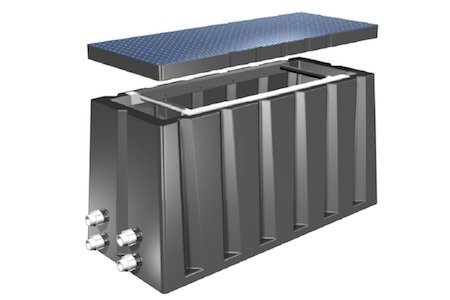 Z-7 P 001 Handhole zonder gaten, kunststof deksel