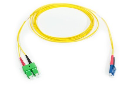 Patchcord LC/UPC-SC/APC9° Duplex G657A2 3M (1,8mm/Geel)
