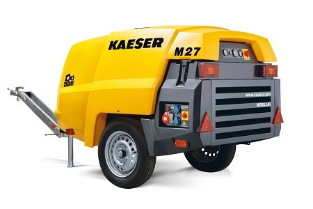 Persluchtcompressor Mobilair M27PE variant A (nakoeler en cycloonafscheider)