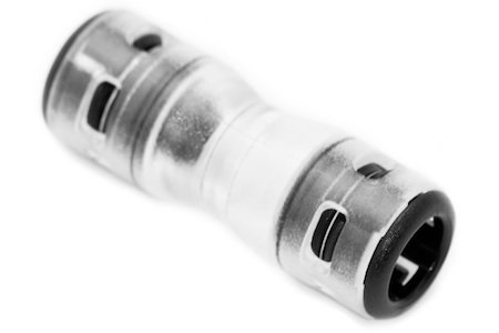 7mm Straight Connector with mounted locking clips